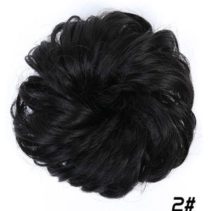 MANWEIScrunchy Hair Bun Synthetic Hair Extension Hairpieces For Women Messy Bun Chignon Elastic Hair Band Donut Wrap Ponytail