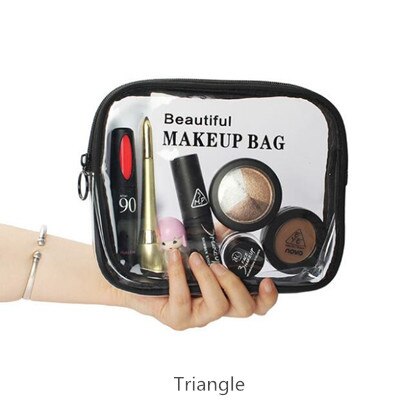 Transparent PVC Cosmetic Bag For Women Waterproof Clear Makeup Bags Beauty Case Make Up Organizer Storage Bath Toiletry Wash Bag