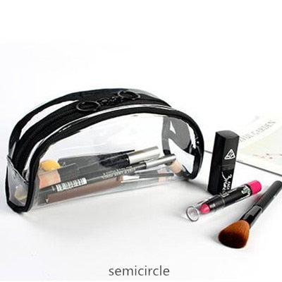 Transparent PVC Cosmetic Bag For Women Waterproof Clear Makeup Bags Beauty Case Make Up Organizer Storage Bath Toiletry Wash Bag