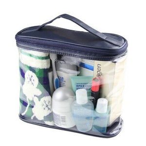 Travel Cosmetic Bag PVC Women Transparent Makeup Bag Large Capacity Beauty Case Make Up Organizer Storage Bath Toiletry Wash Bag