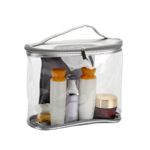 Travel Cosmetic Bag PVC Women Transparent Makeup Bag Large Capacity Beauty Case Make Up Organizer Storage Bath Toiletry Wash Bag