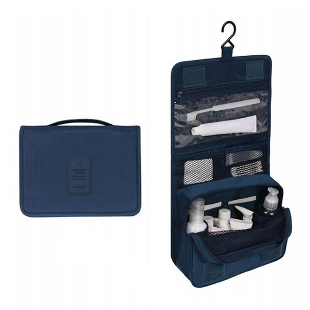 Women fashion Travel Nylon water-proof cosmetics bags beauty makeup bags bathroom organizer of portable bath hook washing up bag