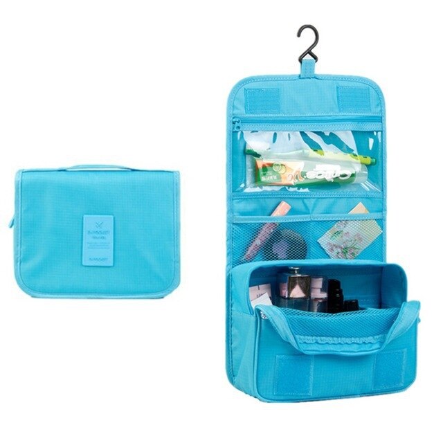 Women fashion Travel Nylon water-proof cosmetics bags beauty makeup bags bathroom organizer of portable bath hook washing up bag